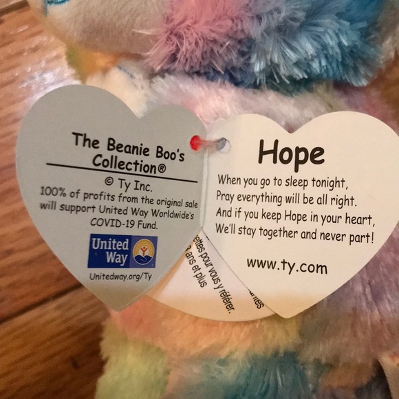 TY Beanie Boos Hope Praying NWT - Picture 4 of 7